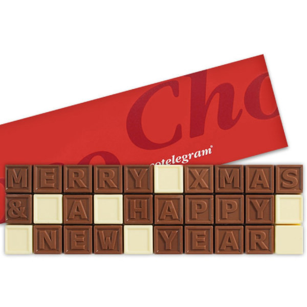 Chocotelegram®30 - Merry Xmas & A Happy New Year + Logo