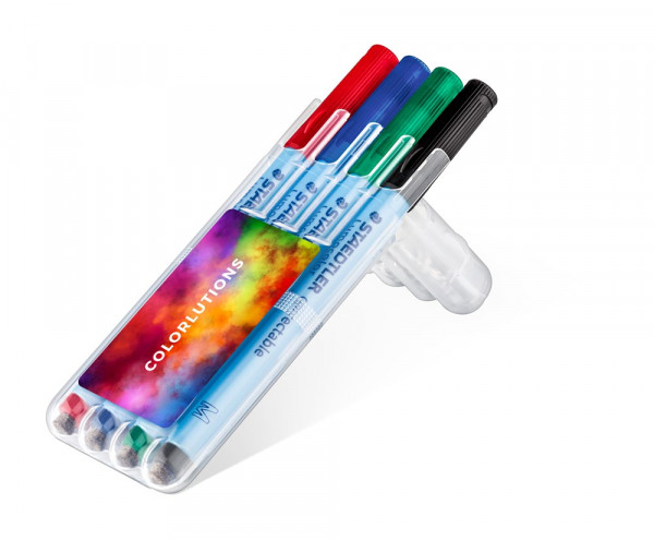 STAEDTLER Lumocolor correctable, Box mit 4 Stiften