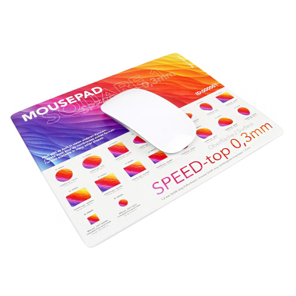 Mousepad QUADRO-pad, Form Square 1, 240 x 200 mm, 1,5 mm dick