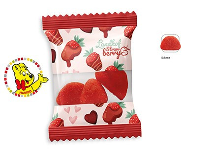 HARIBO Primavera Erdbeeren Werbetüte
