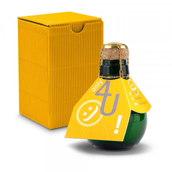 Kleinste Sektflasche der Welt! Only 4 u — Inklusive Geschenkkarton, 125 ml