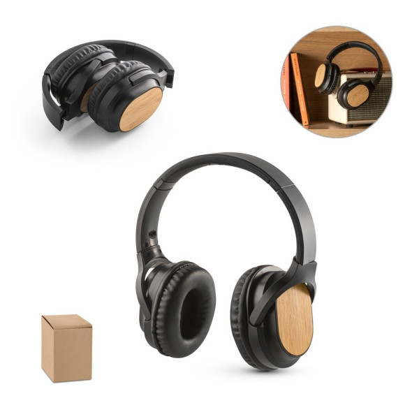 GOULD. Kabellose Kopfhörer aus Bambus und ABS mit BT 5'0-Übertragung