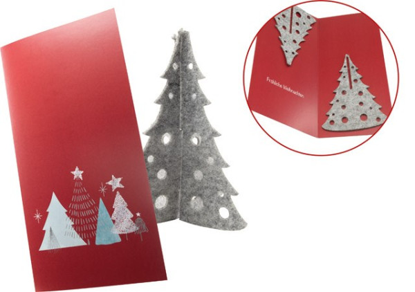 Weihnachtskarte Winterwald, 1-4 c Digitaldruck inklusive