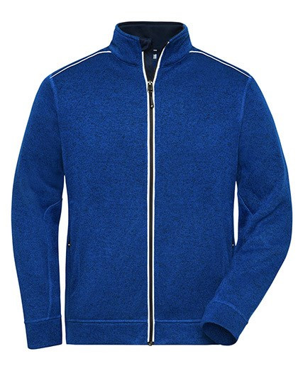 James&Nicholson - Men´s Knitted Workwear Fleece Jacket - SOLID -
