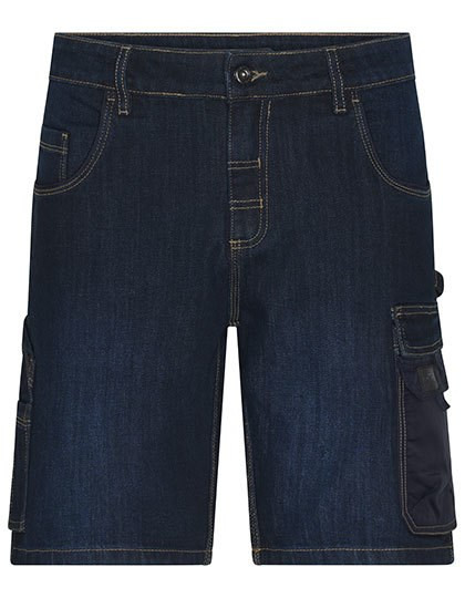 James&Nicholson - Workwear Stretch-Bermuda-Jeans