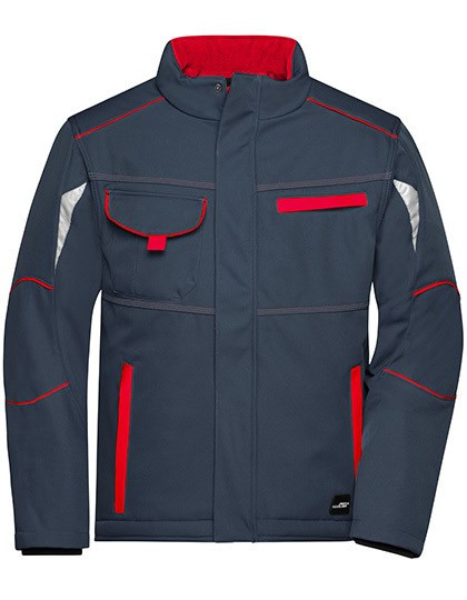 James&Nicholson - Workwear Softshell Padded Jacket - COLOR -