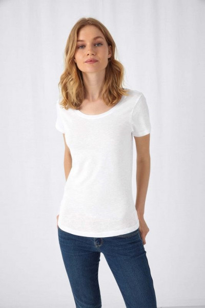 B&C Ladies' SLUB Organic Cotton Inspire T-shirt