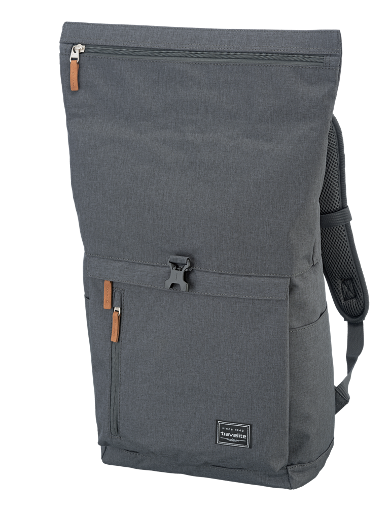 TRAVELITE BASICS Rollup Rucksack, Anthrazit