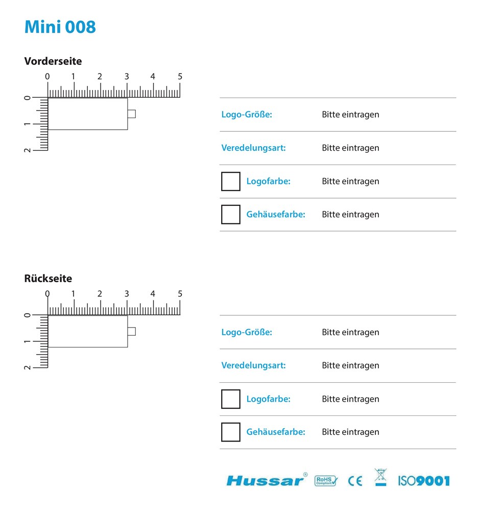 USB-Stick Mini 008 USB 2.0 COB 16 GB SilberUSB 2.0 Flash Disk 16 GB