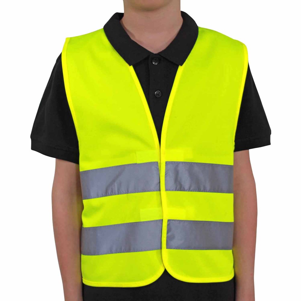 Kinderwarnweste RECYCLING - gelb