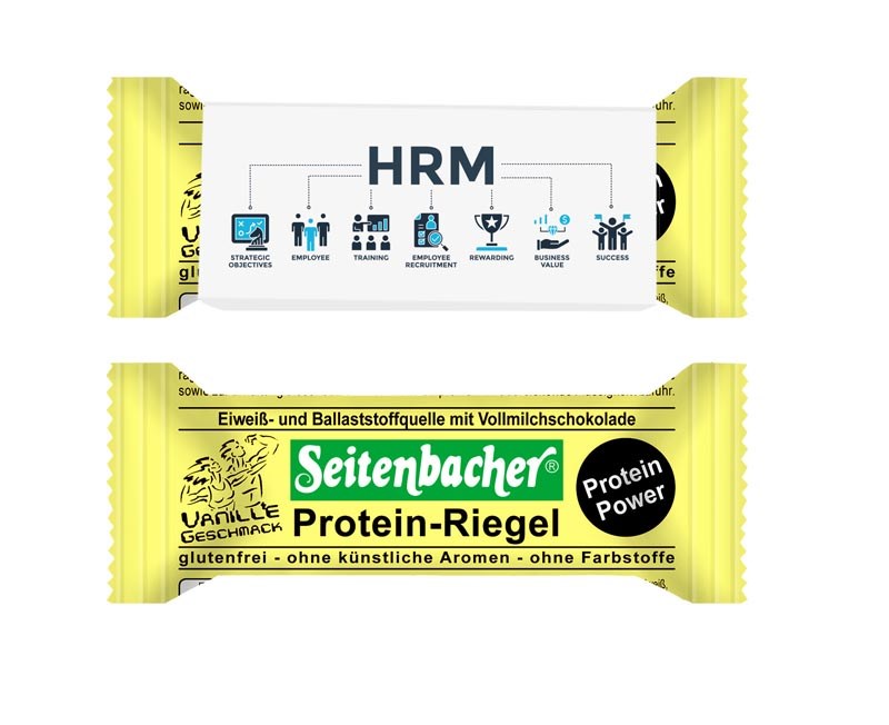 Seitenbacher Protein-Riegel im Werbeschuber