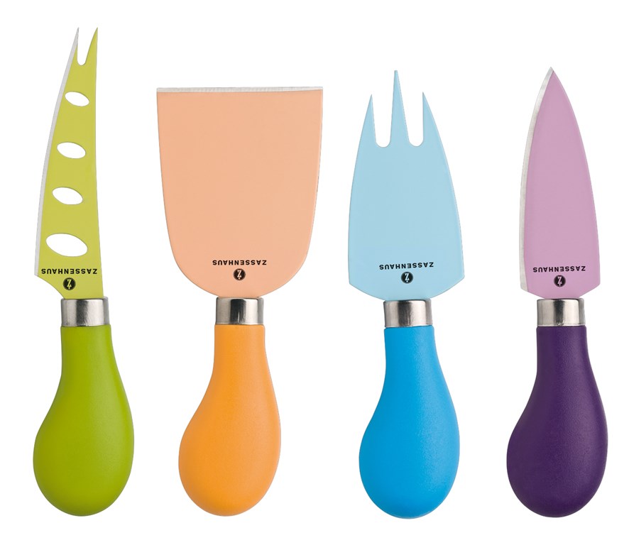 Zassenhaus Käsemesser 4er Set bunt