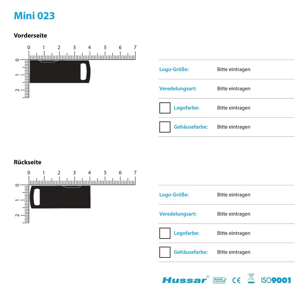 USB-Stick Mini 023 USB 2.0 COB   2 GB RotRotUSB 2.0 Flash Disk 2 GB