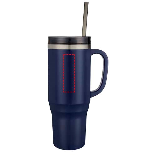 Melbourne 1200 ml RCS-zertifizierter Isolierbecher mit Strohhalm