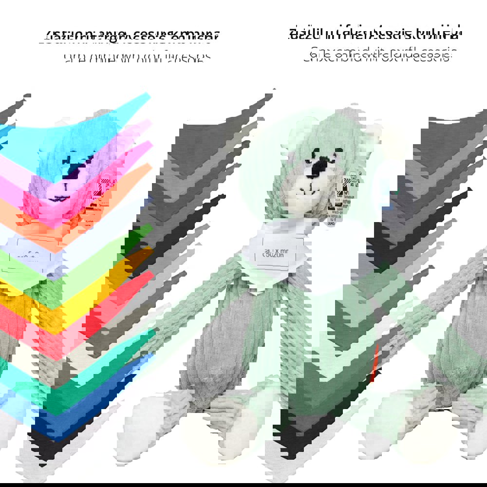 Lanky Legends - Bär Mischa, pastellgrün, one size