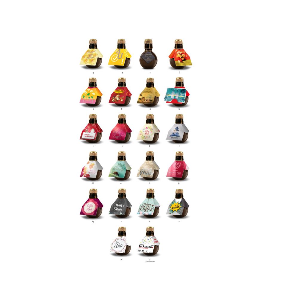 Kleinste Sektflasche der Welt! Alles Liebe - Inklusive Geschenkkarton in Schwarz, 125 ml