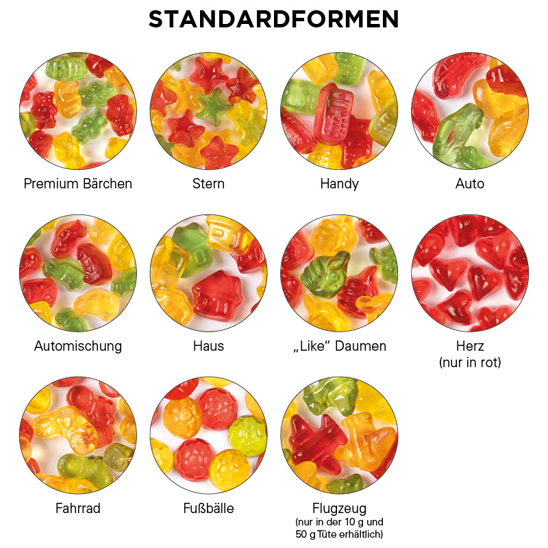 Maxitüte, Folie weiß, Trolli Fruchtgummi Autos