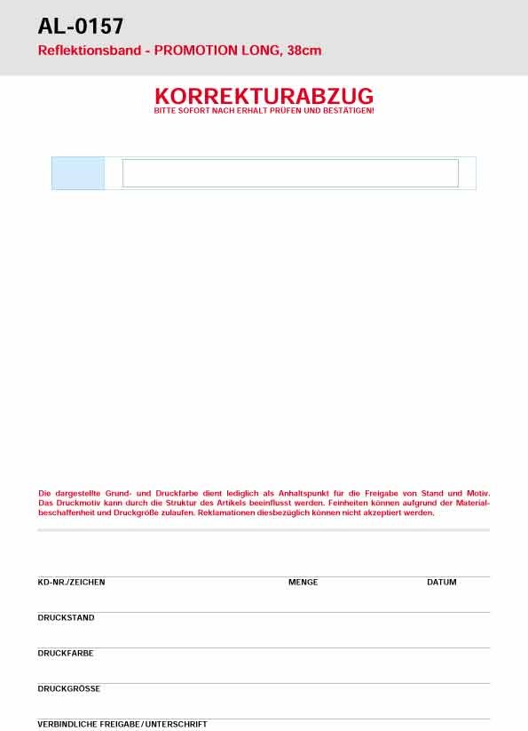 Reflektions-Klettband PROMOTION LONG 38 cm