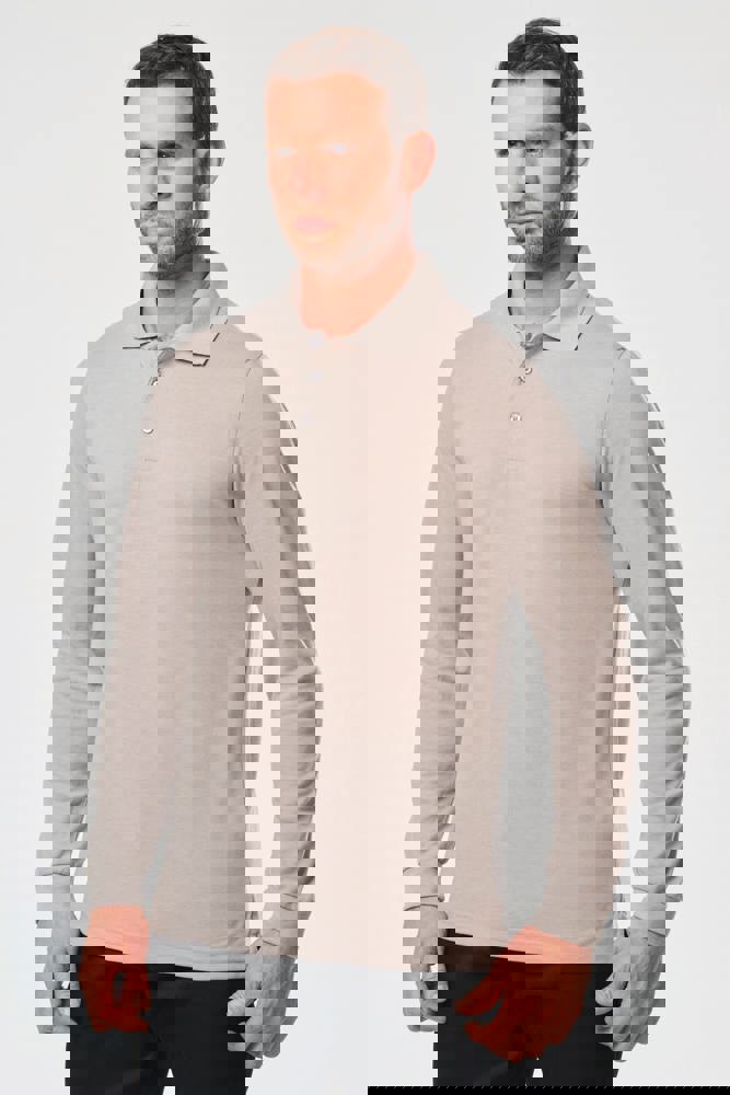 WK276CX - Polohemd mit langen Ärmeln