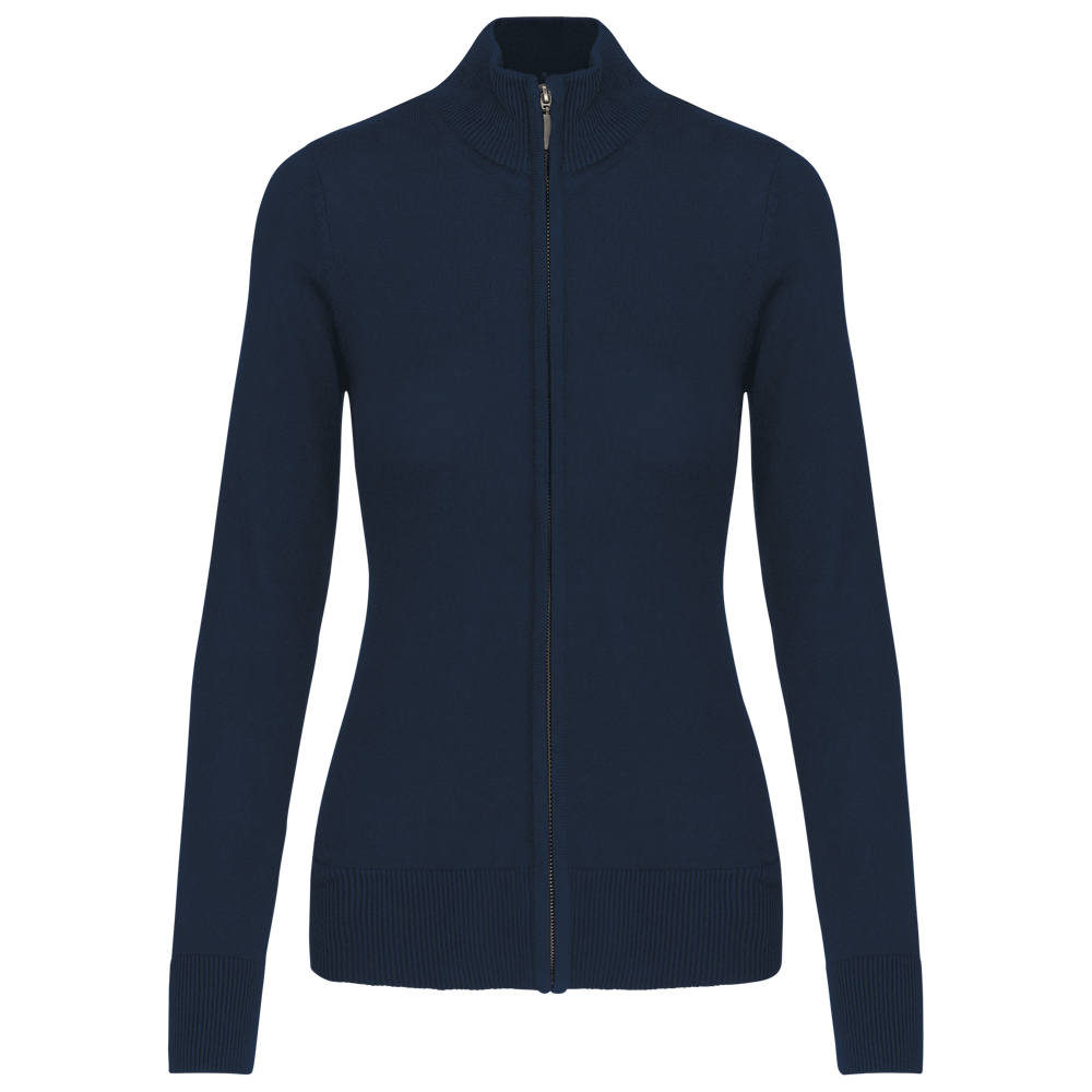 K962 - Damen Cardigan mit Reißverschluss