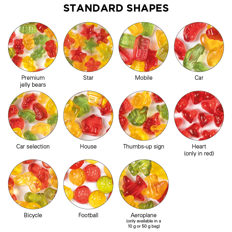 Maxitüte, Folie weiß, Trolli Fruchtgummi Autos