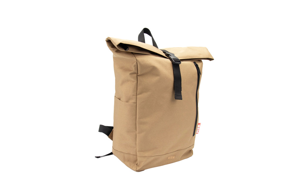 Recycle Bags Basic rolltop rucksack, Sand