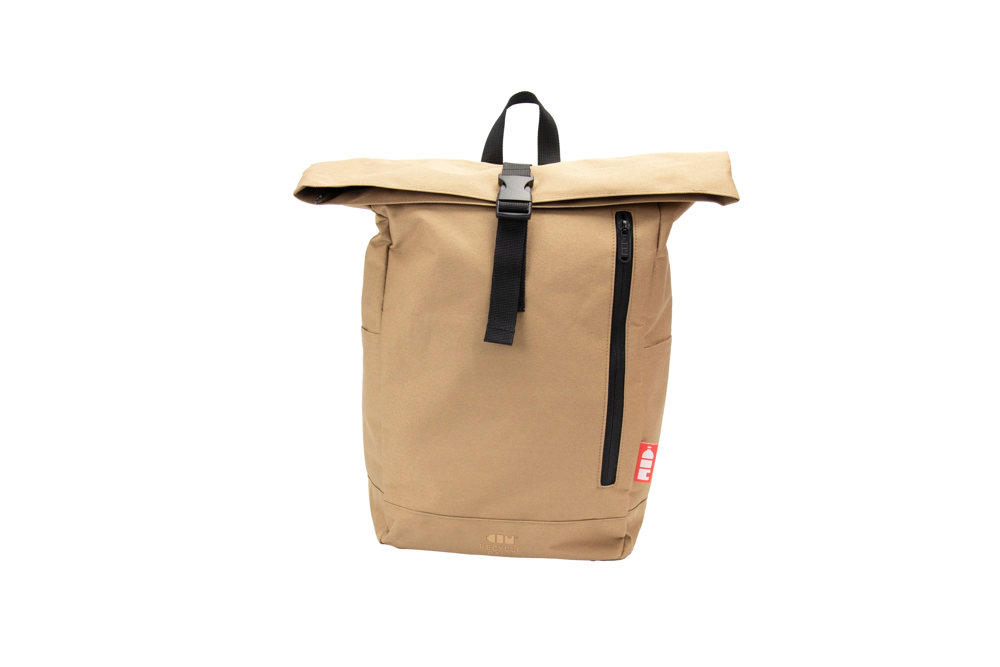 Recycle Bags Basic rolltop rucksack, Sand