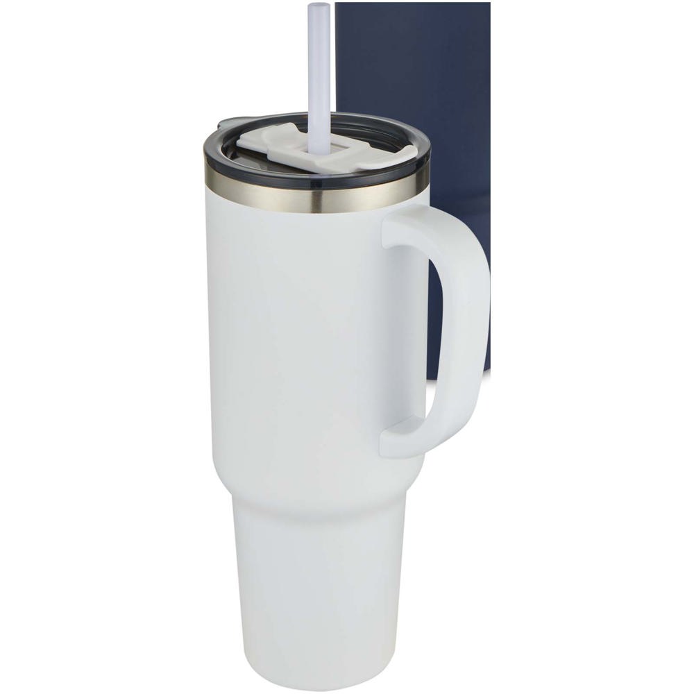 Sydney 1200 ml doppelwandiger RCS-zertifizierter Kupfer-Vakuum Isolierbecher mit Strohhalm