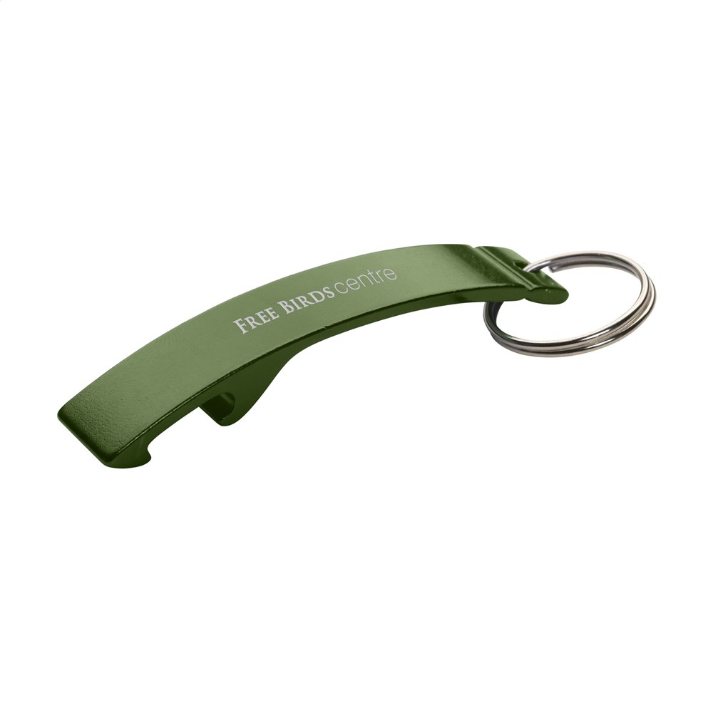 Alu Opener Öffner Schlüsselanhänger - grün