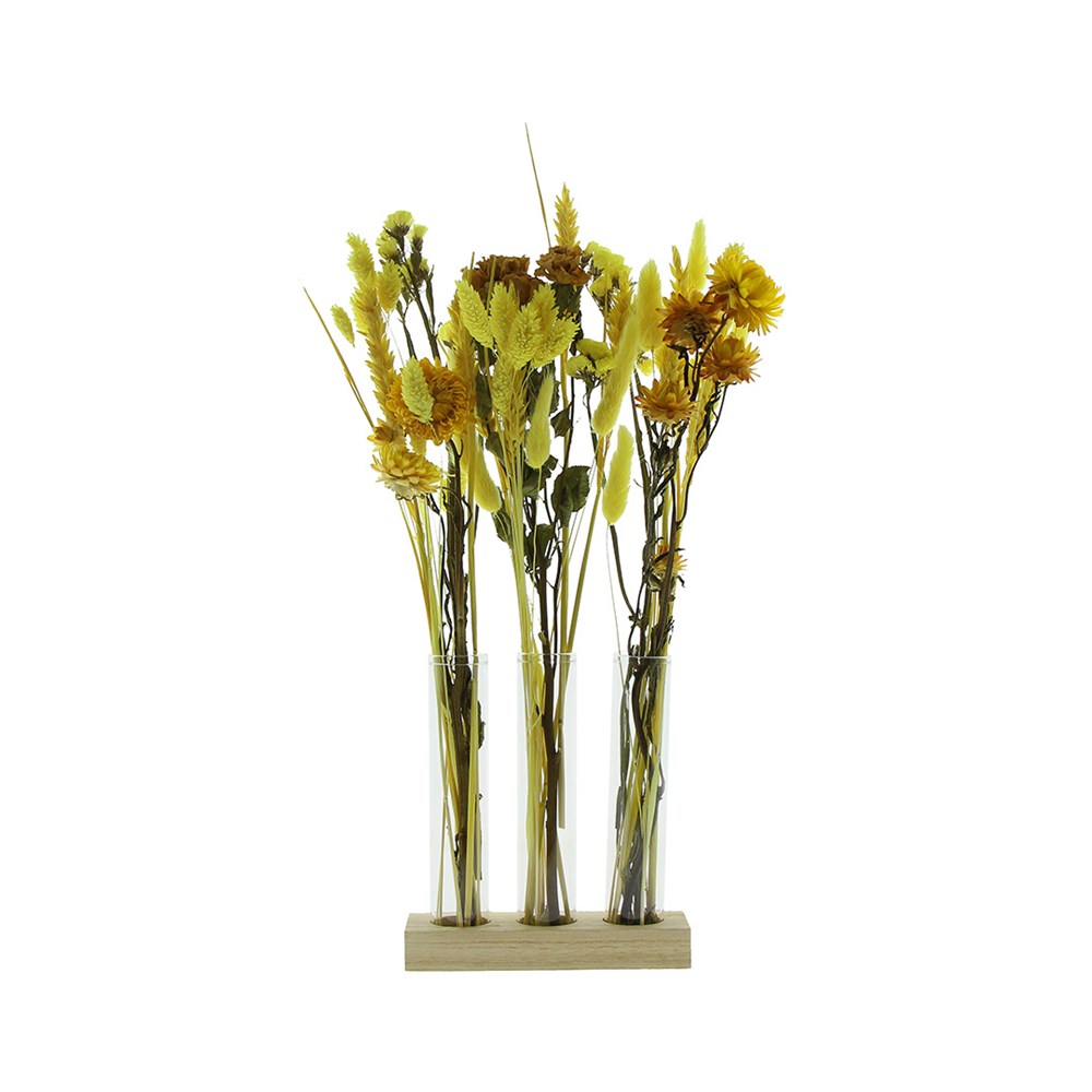 Trockenblumen im Briefkasten Groß, Gelb