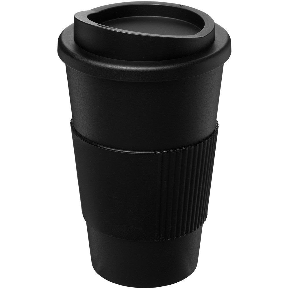 Americano® 350 ml Isolierbecher mit Schutzring - schwarz