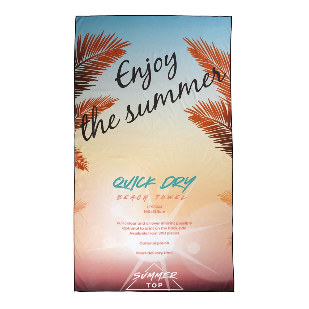 Schnelltrocknendes Strandhandtuch 1000x1800mm ohne Beutel