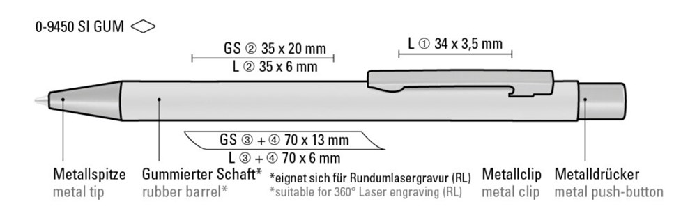 STRAIGHT SI GUM, pastell rosa