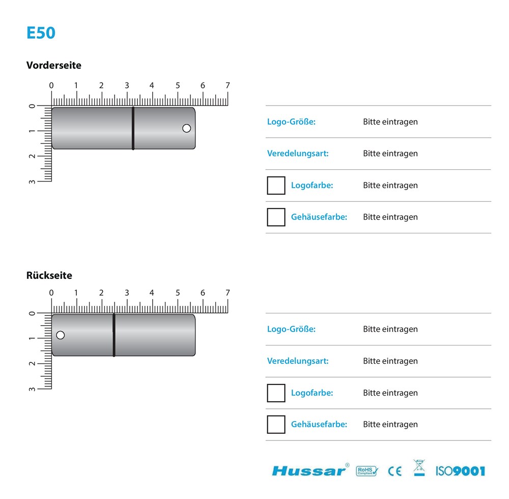 USB-Stick E50 USB 2.0 Flash Disk   8 GB SilberSilberUSB 2.0 Flash Disk 8 GB