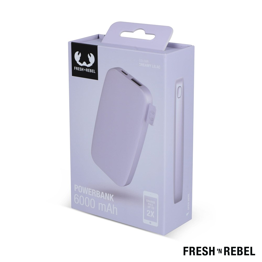 2PB6100 | Fresh 'n Rebel Powerbank 6000mAh USB-C