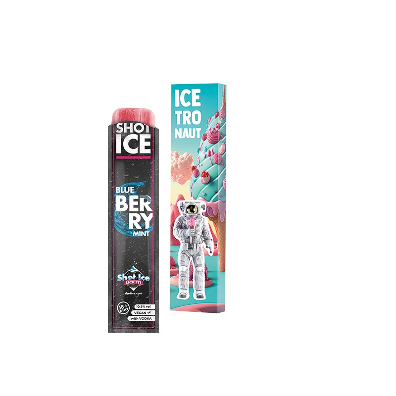 Long Box, Shot Ice - Blue Berry Mint 10,5% vol