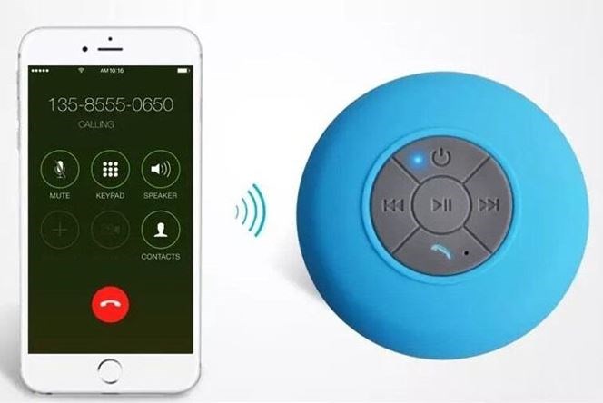 Wasserdichter Bluetooth-Lautsprecher "SHOWERbeatBOX" grün