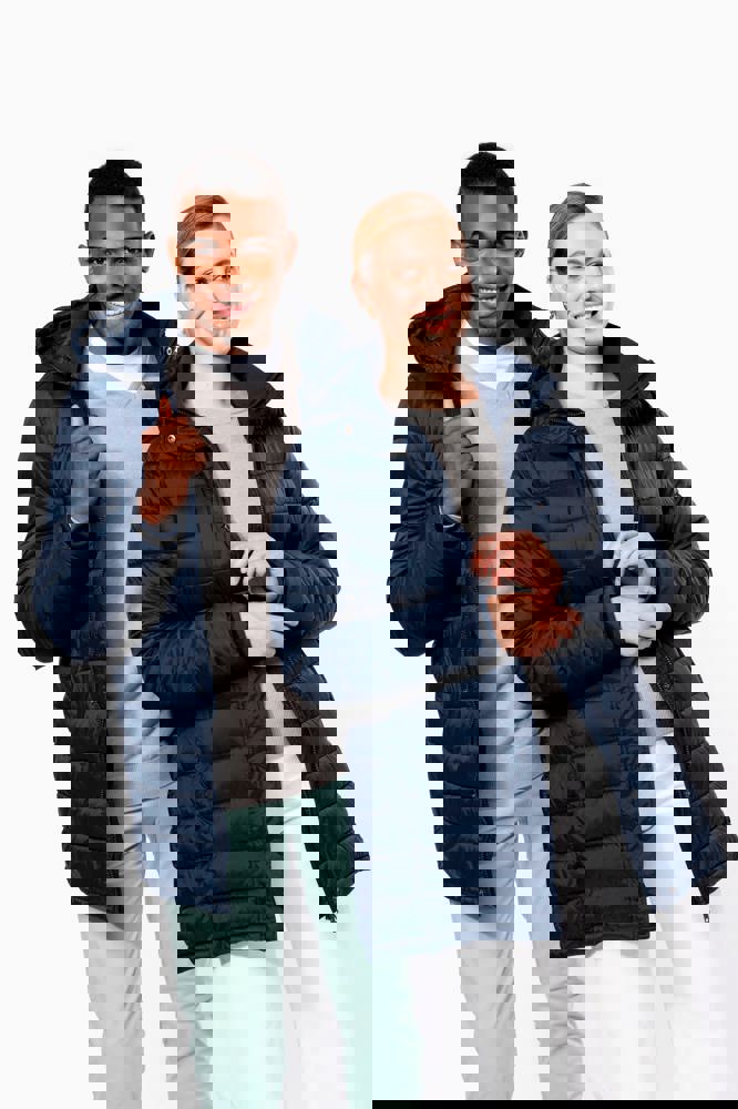 K6128 - Leichter Herren-Daunenparka mit Kapuze