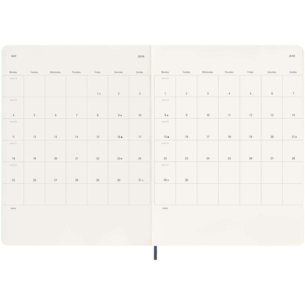 Moleskine Softcover 12 Monate Wochenkalender XL
