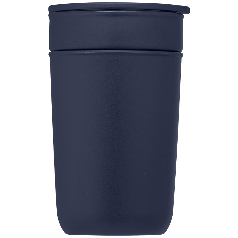 Danube - 355 ml Keramikbecher mit Außenwand & Deckel aus recyceltem Kunststoff