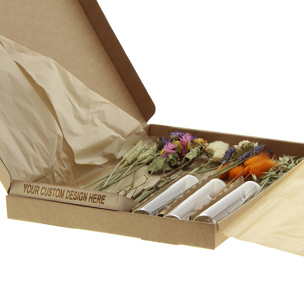 Trockenblumen im Briefkasten Groß, Gelb