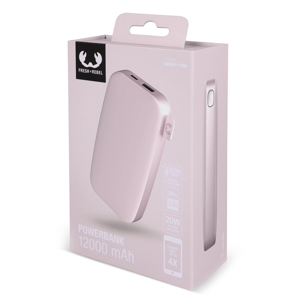 2PB12100 | Fresh 'n Rebel Powerbank 12000mAh USB-C Fast Charging 20W