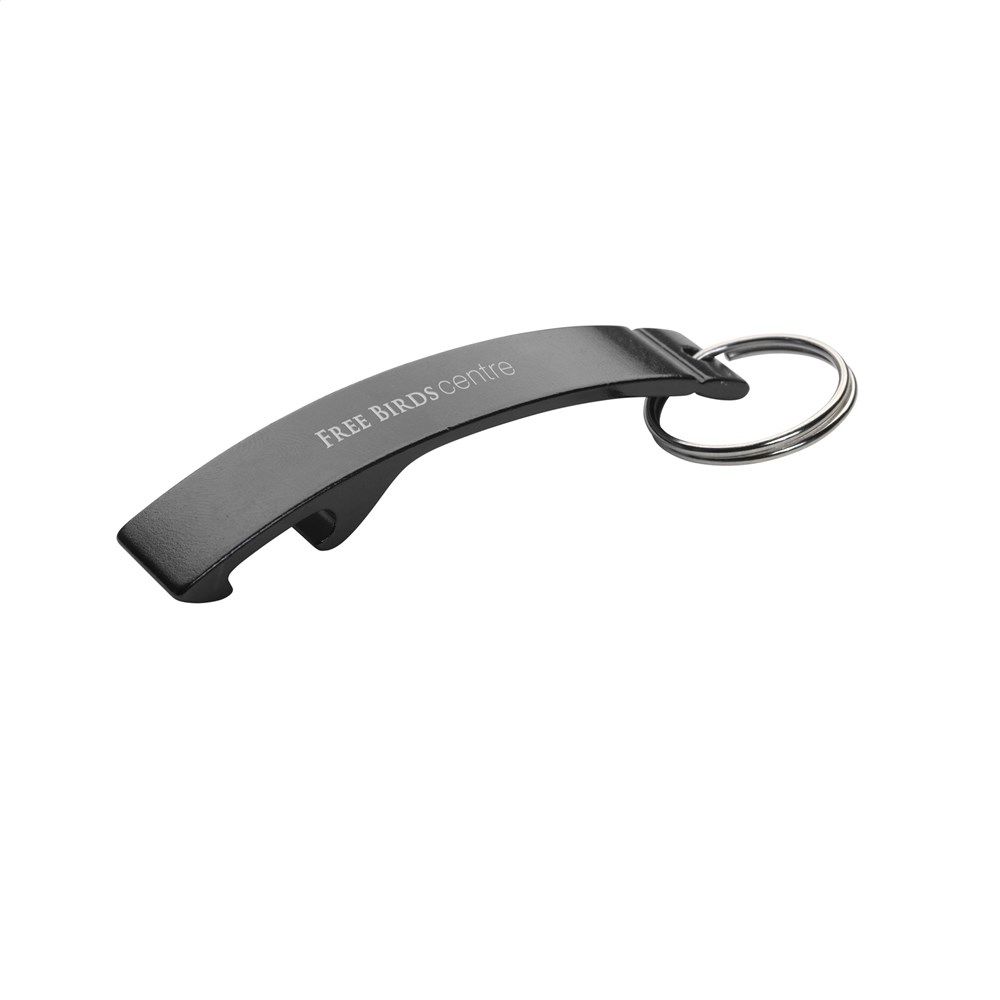 Alu Opener Öffner Schlüsselanhänger - schwarz