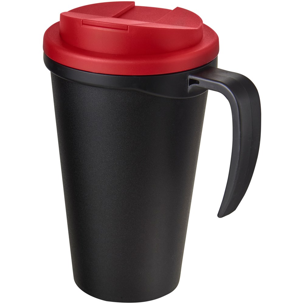 Americano® Grande 350 ml Isolierbecher mit auslaufsicherem Schraubverschluss - schwarz, rot