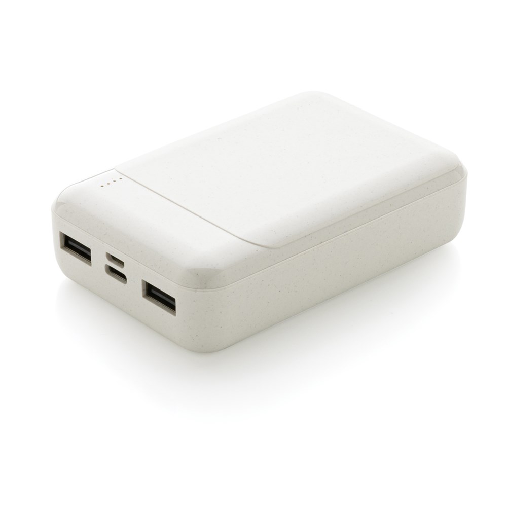 10.000 mAh Powerbank aus RCS Standard recyceltem Kunststoff