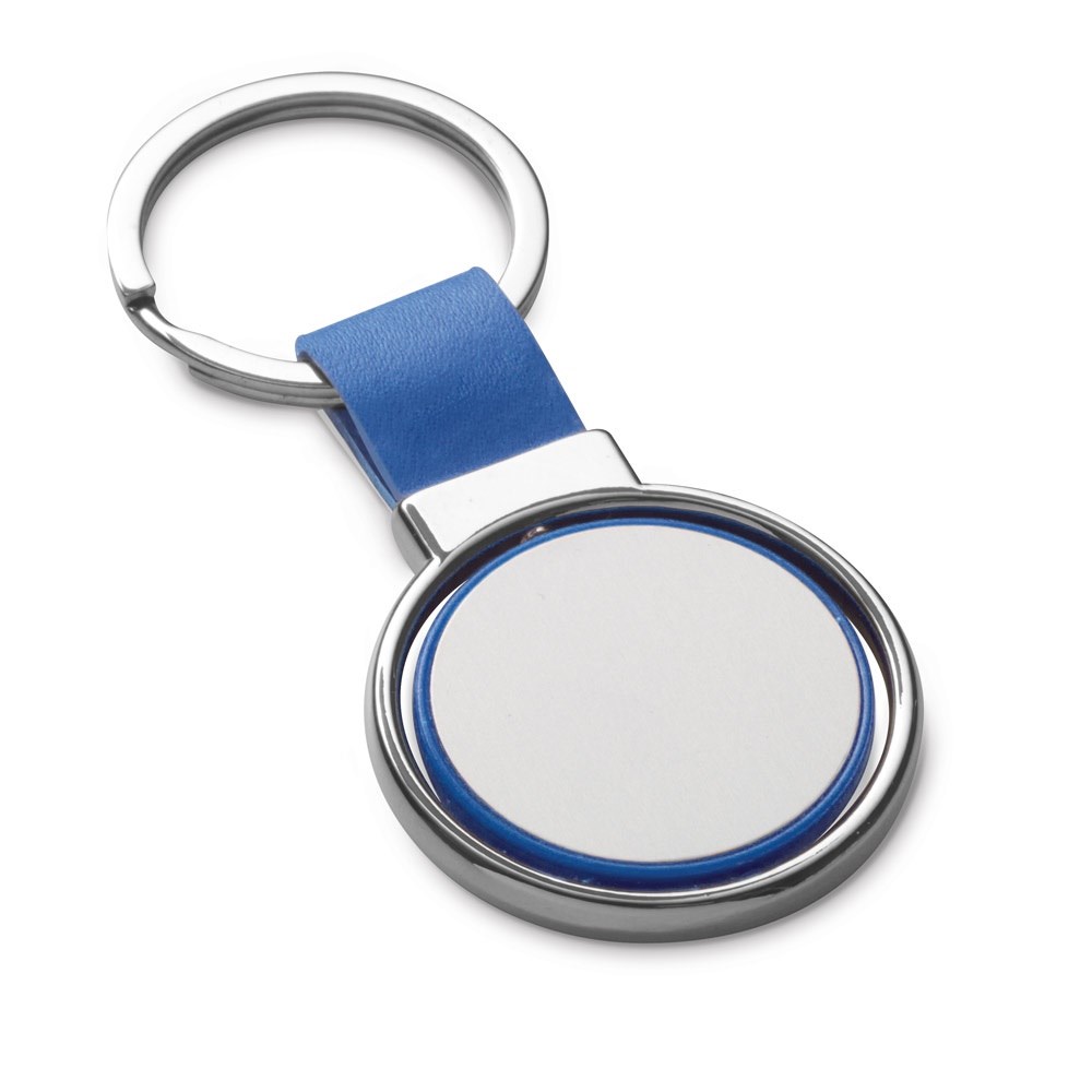 ALBRIGHT. Schlüsselanhänger aus Metall und PU - blau