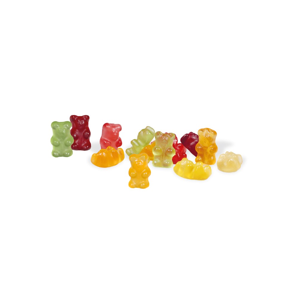 WERBE FRUCHTGUMMI PAPERBOX MIT EINLEGER UND BANDEROLE