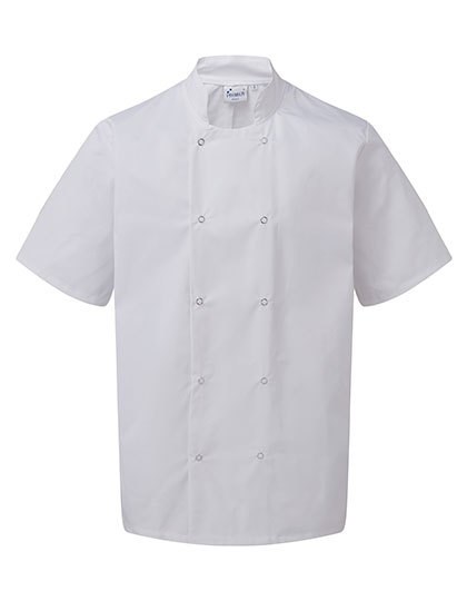 Premier Workwear - Studded Front Short Sleeve Chef´s Jacket
