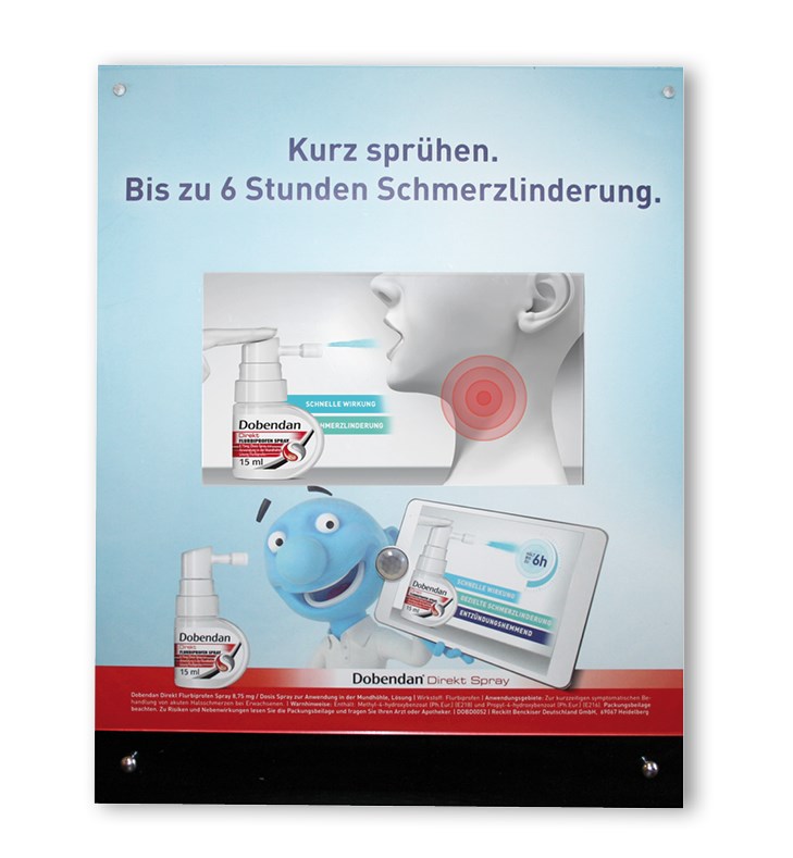 Thekenaufsteller Acryl 7 Inch