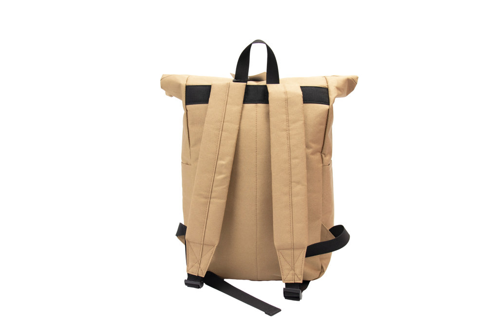 Recycle Bags Basic rolltop rucksack, Sand